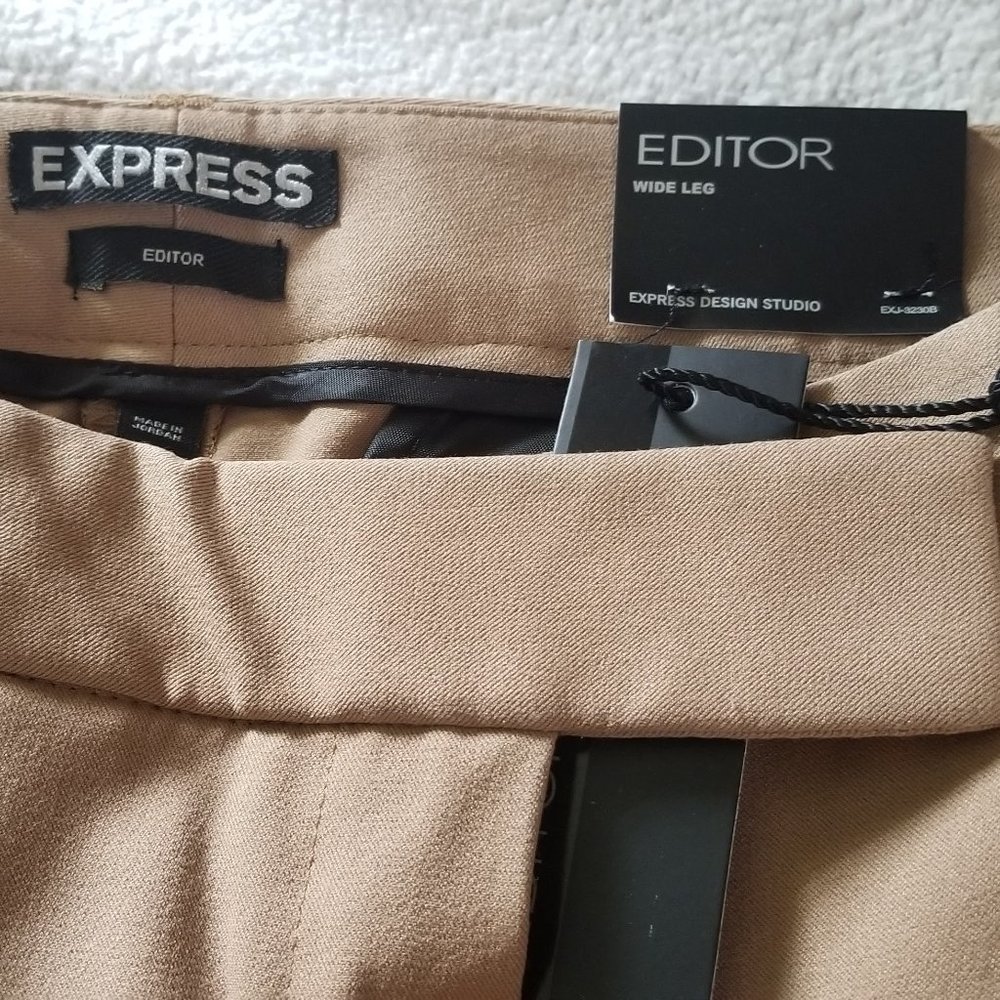 Express Editor Wide Leg Business Pants NWT Sz 4